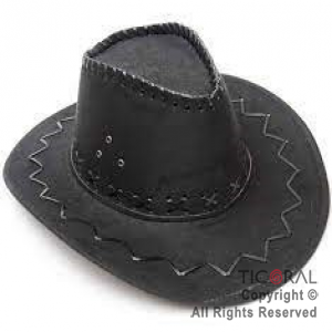 SOMBRERO COWBOY PREMIUM NEGRO x 1